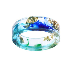 Handmade Clear Earth Ring
