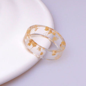 Handmade Clear Earth Ring