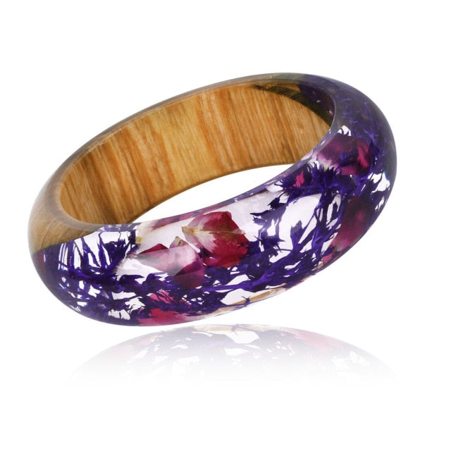 Handmade Earth Flower Bangle