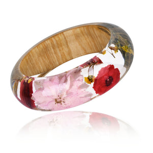 Handmade Earth Flower Bangle